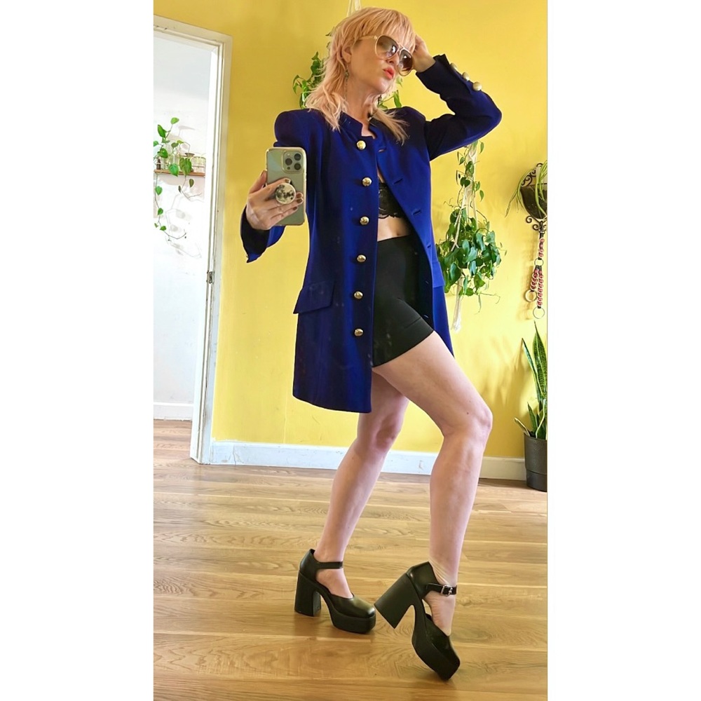 Vintage Mod Mini Dress Long Sleeve Jacket - Picture 5 of 10